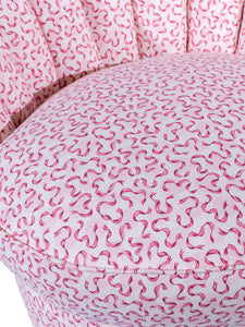 Pink Ribbon Clam Armchair