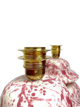 Load image into Gallery viewer, Large Pair of Handmade Italian Cermaic Splattered Table Lamps