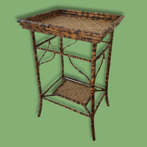 Burnt Bamboo Butlers Tray Table