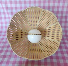 Load image into Gallery viewer, 1970s Woven Rattan Pendent Shades with Rise-and-Fall Wiring