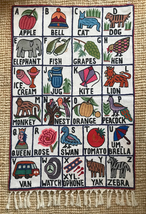 Handmade Alphabet Wall Hanging