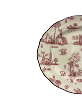 Load image into Gallery viewer, 8 Vintage Oval Toile De Jouy Plates