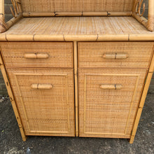 Load image into Gallery viewer, Vintage Mid-Century Bamboo Rattan Wicker Dresser