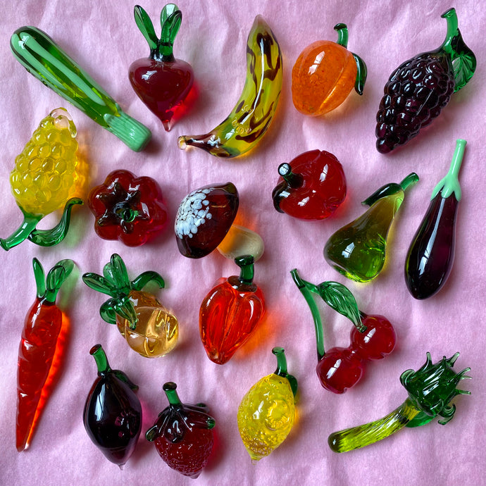 Miniature Murano Fruits & Vegetables