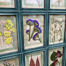 Load image into Gallery viewer, Washed Green Handmade Pressed Flower Herbariums
