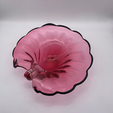 Load image into Gallery viewer, Mid Century Cranberry Murano Glass Shell Dish