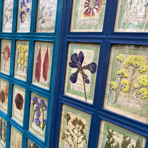 Yves Blue Handmade Pressed Flower Herbariums