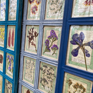 Turquoise Blue Handmade Pressed Flower Herbariums