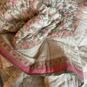 Hand Block Printed Indian Bedspreads
