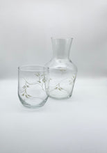 Load image into Gallery viewer, Cream Vine Carafe and Glass