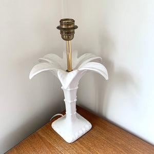 1960's Palm Tree Ceramic Lamp