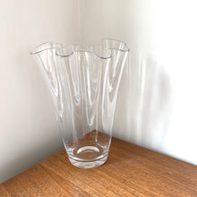 Load image into Gallery viewer, Mid Century Handkerchief Glass Vase