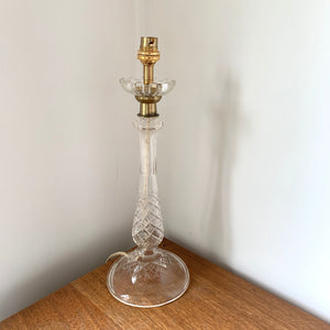 Antique Cut Glass Table Lamp
