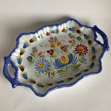 Load image into Gallery viewer, Vintage Hand Painted Quimper Faience Floral Serving Plate