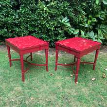 Load image into Gallery viewer, Pair of Hand Lacquered Antique Scalloped Tables