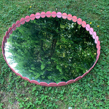 Load image into Gallery viewer, Vintage Scalloped Mirror - Lacquered in Pink