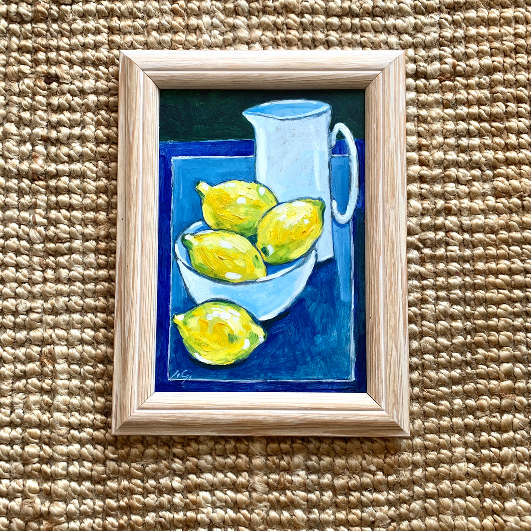 Lemon Still Life Oil Painting