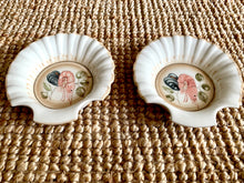 Load image into Gallery viewer, Six Ceramic Hand Painted Shell Dishes