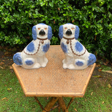 Load image into Gallery viewer, Blue Staffordshire Decorative Dogs