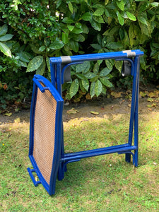 Blue Lacquered Butlers Tray