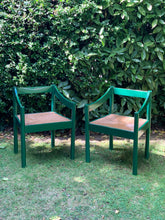 Load image into Gallery viewer, Pair of Vintage Vico Magistretti Hand Lacquered Chairs