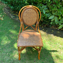 Load image into Gallery viewer, 1970s Bamboo and Wicker Desk and Chair