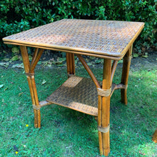 Load image into Gallery viewer, Pair of 1970s Woven Bamboo Side Tables