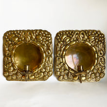 Load image into Gallery viewer, Vintage Swedish Brass Sconces