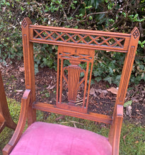 Load image into Gallery viewer, Pair of Antique Hand Carved Nursing Chairs