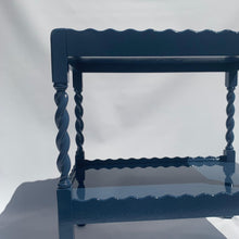 Load image into Gallery viewer, High Gloss Vintage Scolloped Two Tier Table