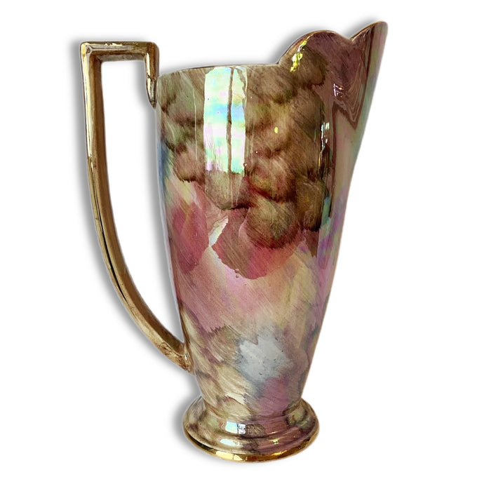 Vintage Lustreware Scalloped Edge Jug