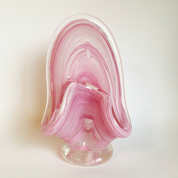 Pink Vintage Handblown Decorative Vase