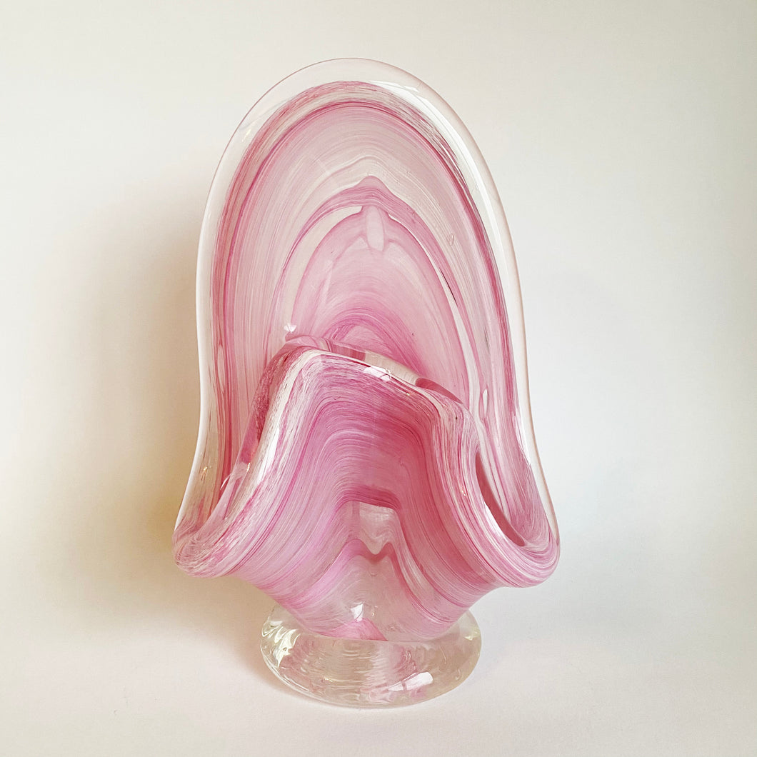 Pink Vintage Handblown Decorative Vase