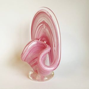 Pink Vintage Handblown Decorative Vase