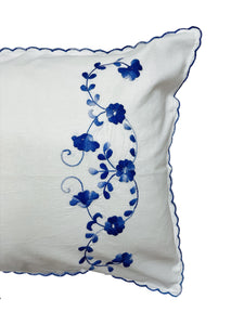 Hand Embroidered Floral Pillowcases