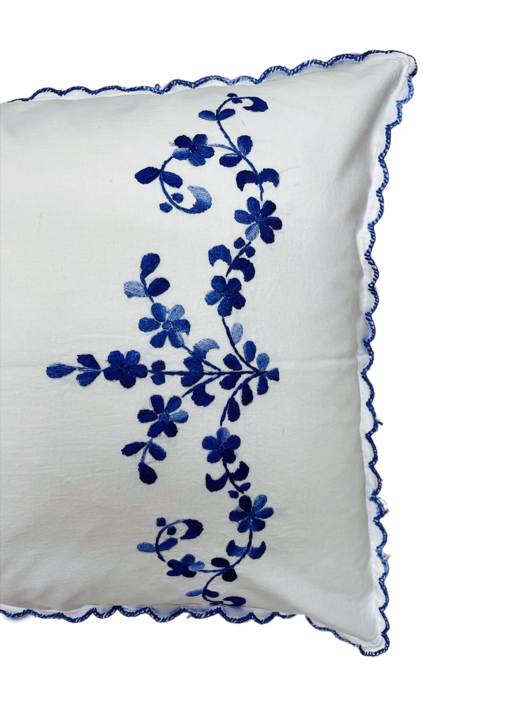 Hand Embroidered Floral Pillowcases