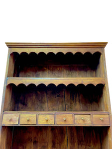 Vintage scalloped Welsh dresser
