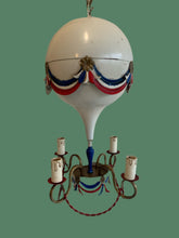 Load image into Gallery viewer, Vintage French Tole Hot Air Balloon Ceiling Pendant