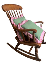 Load image into Gallery viewer, 19th Century Walnut And Beech Bobbin Turned Rocking Chair C. 1840