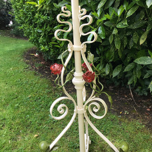 Vintage French Rose Tole Floor Lamp