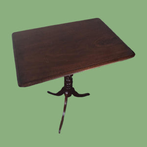 Antique Mahogany Occasional Table with a Barley Twist Leg