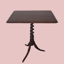 Load image into Gallery viewer, Antique Mahogany Occasional Table with a Barley Twist Leg