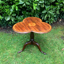 Load image into Gallery viewer, Victorian Inlaid Clover Top Occasional Table