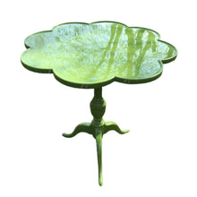 Load image into Gallery viewer, Lacquered Scalloped Shaped Leaf Green Occasional Table