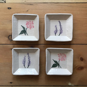 Handmade Floral Soap/Trinket Dishes