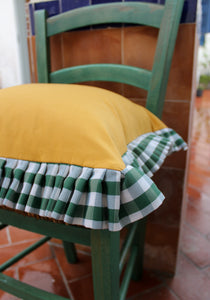 By Alice x In Casa by Pa Boy Gingham Ruffle Cushions