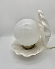 Load image into Gallery viewer, 1960&#39;s White Ceramic Shell Lamp