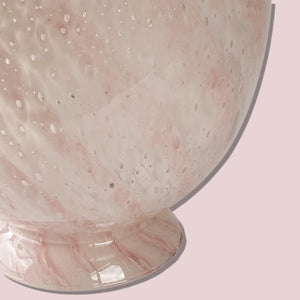 Large Vintage Pink Murano Egg Lamp