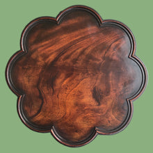 Load image into Gallery viewer, Antique Scalloped Shaped Mahogany Occasional Table