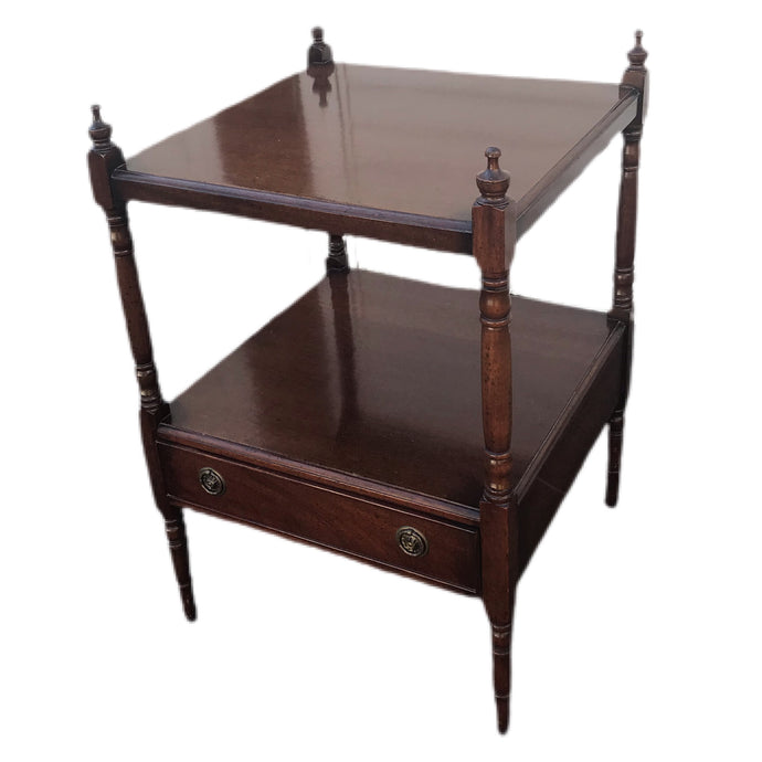 Vintage Mahogany Two Tiered Side Table